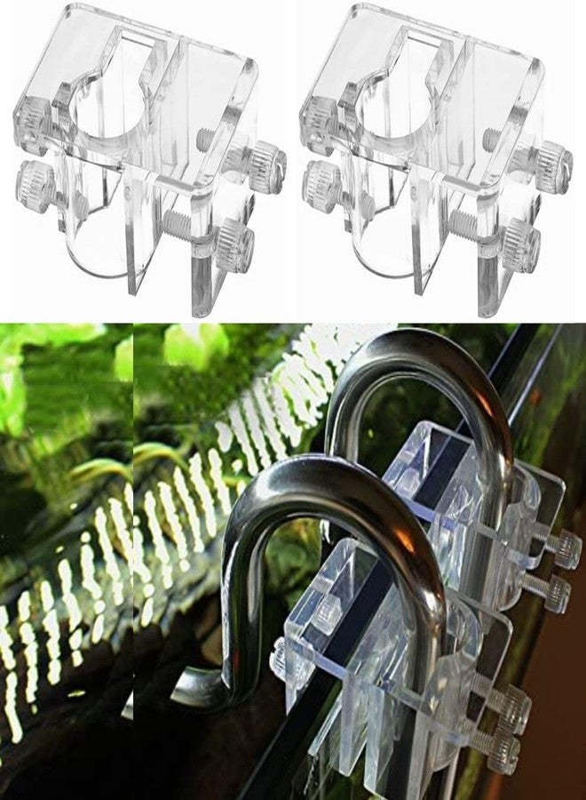 VAYINATO® Acrylic Aquarium Fish Tank Lily Pipe Tube Holder (Pack of 2) by Petzlifeworld - Image 1